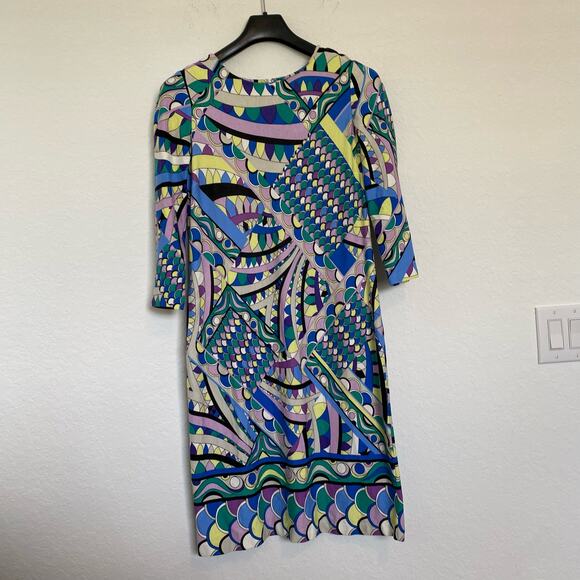 Chico’s Art Deco Ponte Dress 0.5 Small - Picture 3 of 7